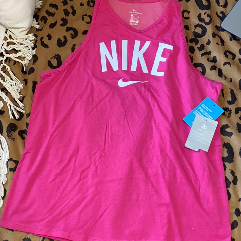 Pink Nike shirt